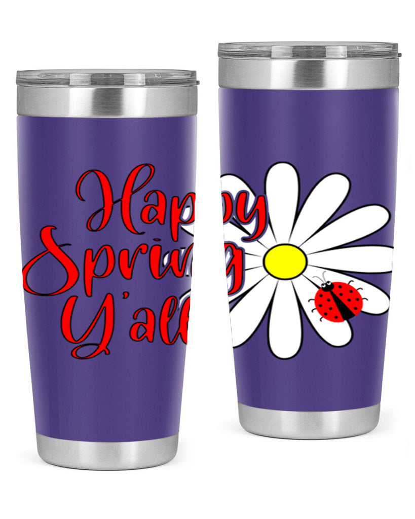 Happy Spring Y'all 161#- spring- Tumbler