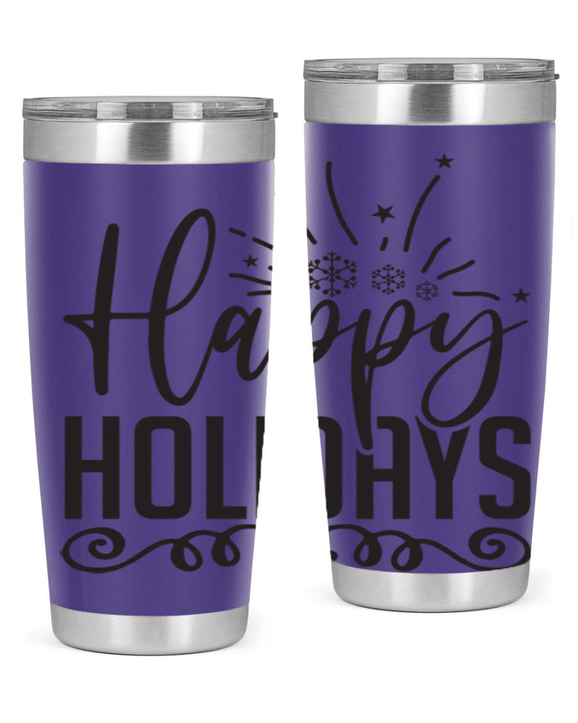 Happy holidays 137#- winter- Tumbler