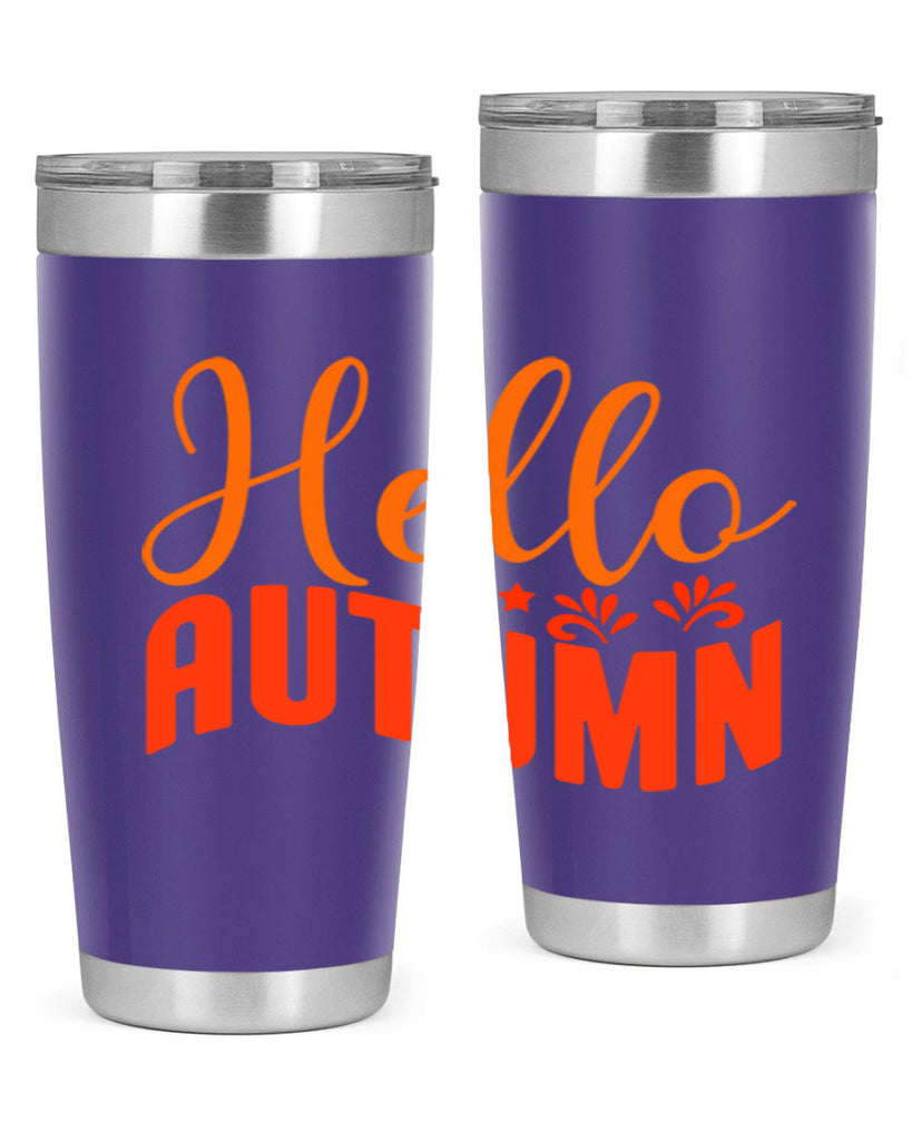 Hello Autumn Design 268#- fall- Tumbler