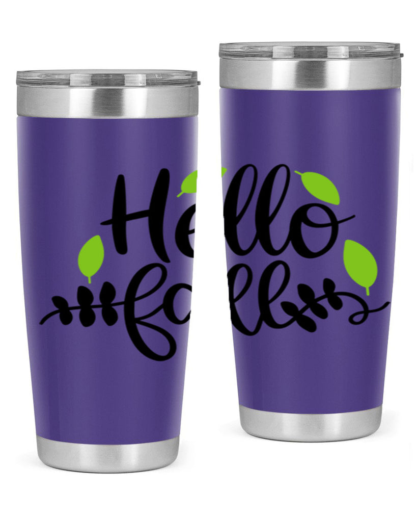 Hello Fall 283#- fall- Tumbler