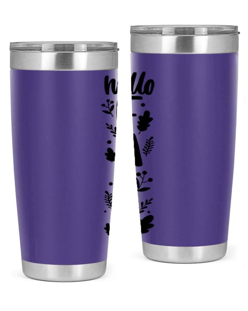 Hello Fall 495#- fall- Tumbler