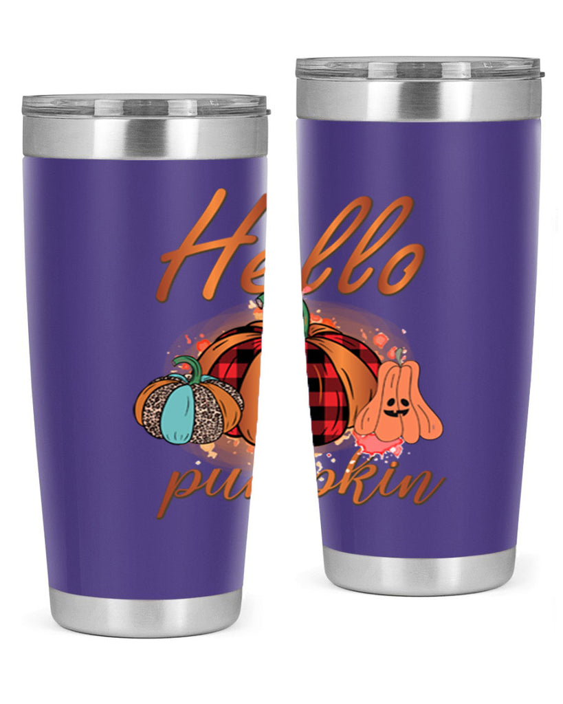 Hello Pumpkin 284#- fall- Tumbler