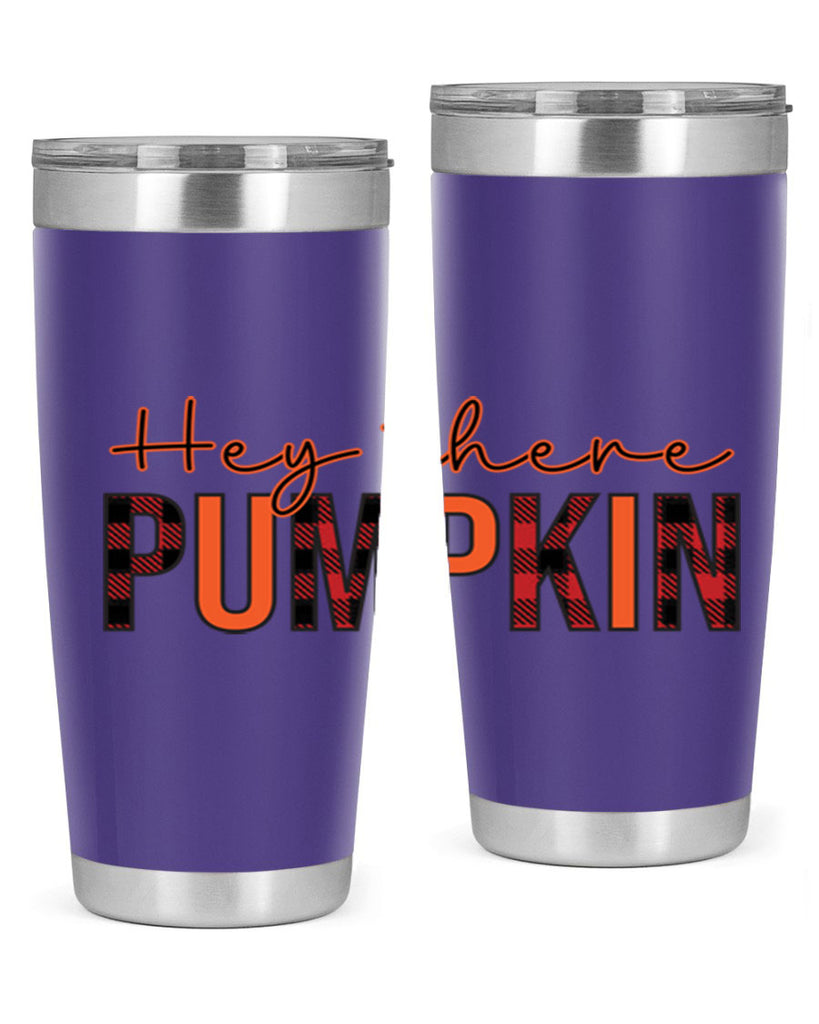 Hey there pumpkin 306#- fall- Tumbler