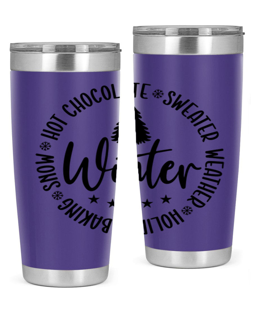 Hot Chocolate Sweater Weather Holiday Baking Snows196#- winter- Tumbler