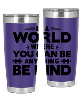 In a world Style 48#- autism- Tumbler