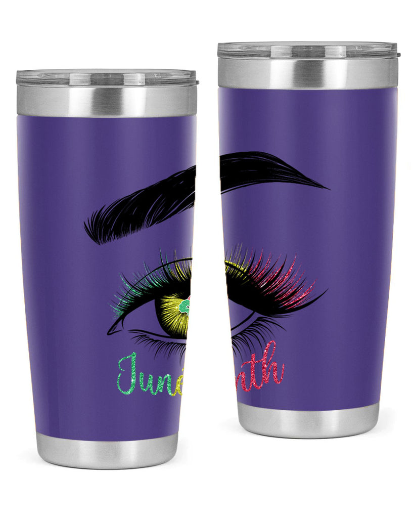 Juneteenth 1865 GirlS Eye 3#- Juneteenth- tumbler
