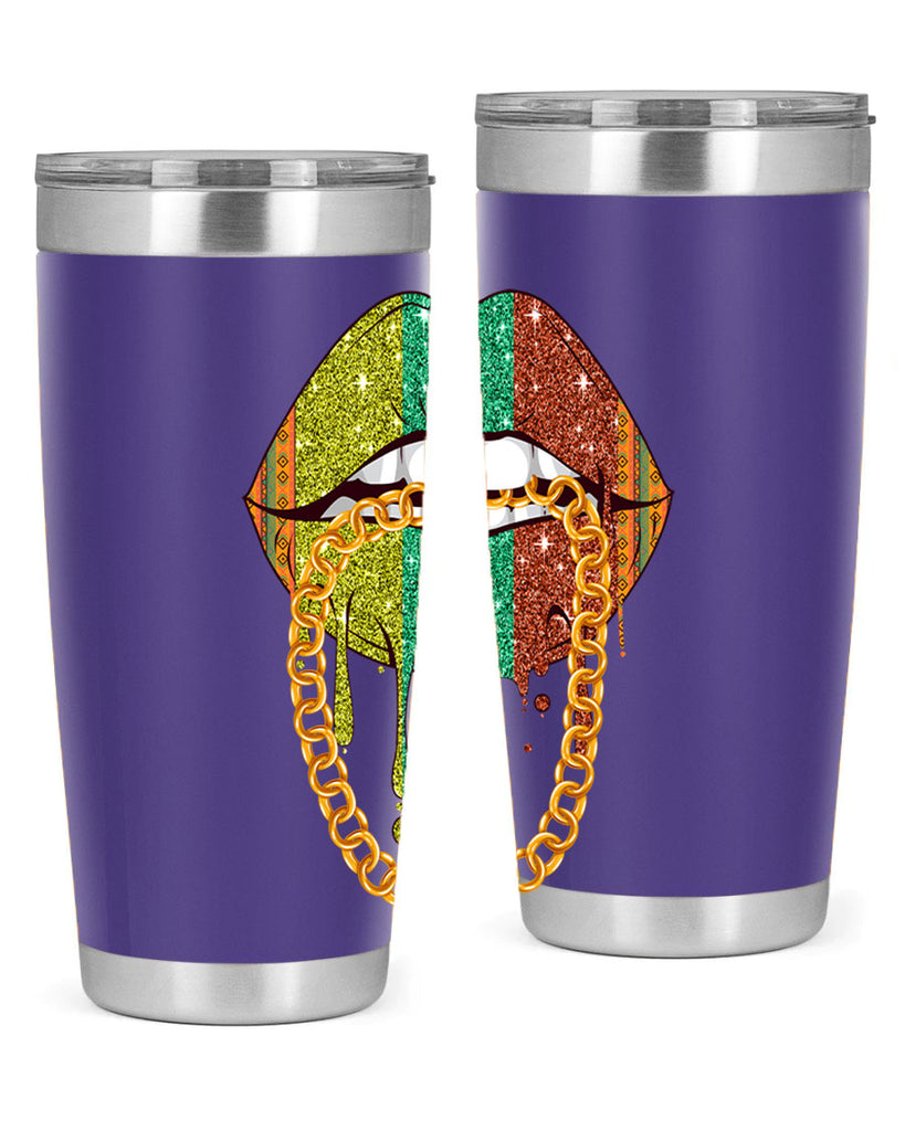Juneteenth Women Melanin Girl Lips Png 25#- Juneteenth- tumbler