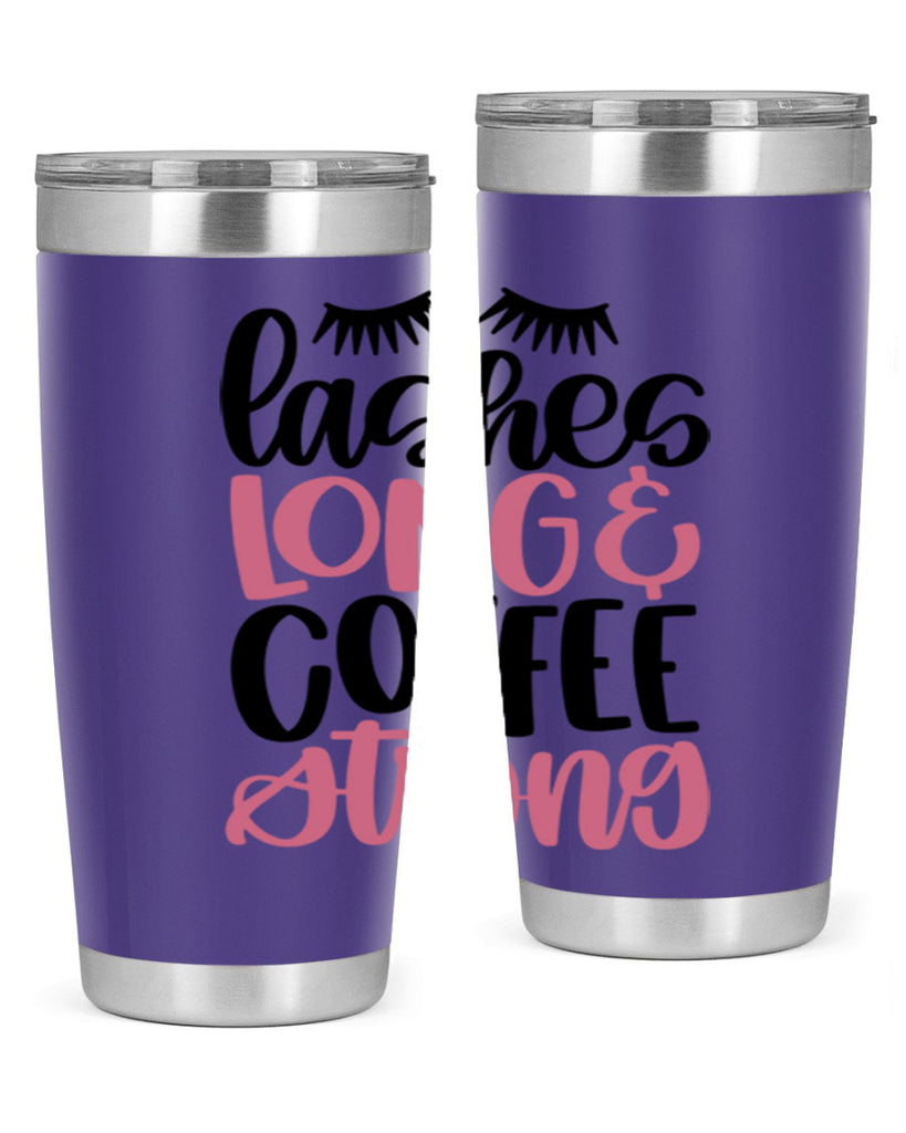 Lashes Long Coffee Strong Style 67#- make up- Tumbler