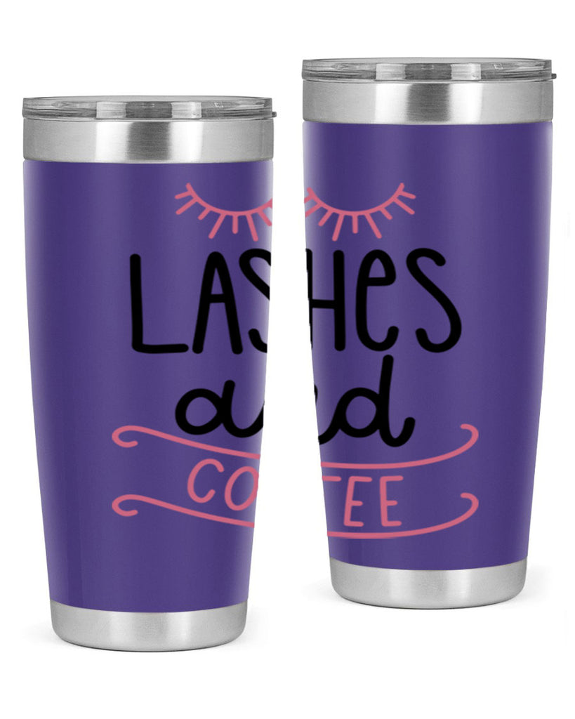 Lashes and Coffee Style 68#- make up- Tumbler