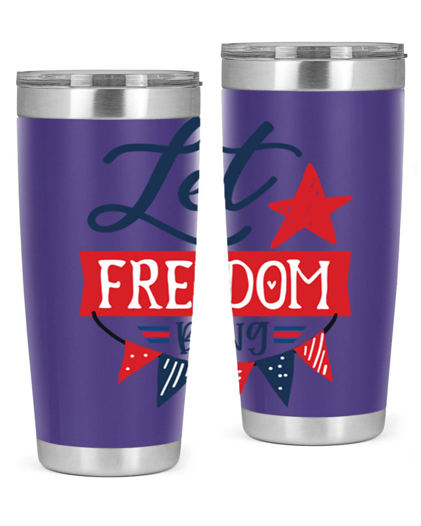 Let freedom bling Style 78#- Fourt Of July- Tumbler