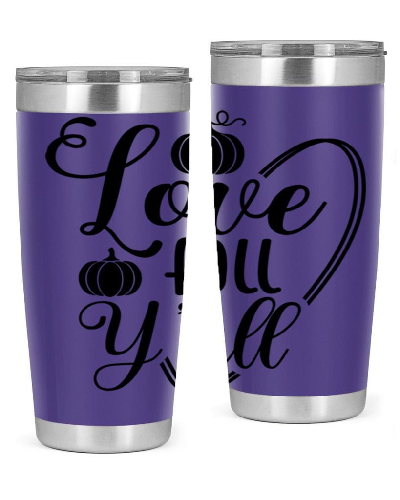 Love Fall Yall 412#- fall- Tumbler