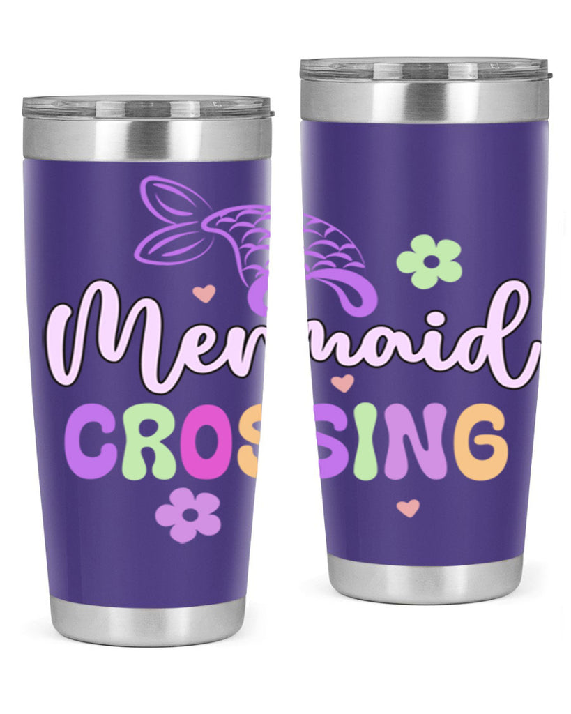 Mermaid Crossing 401#- mermaid- Tumbler