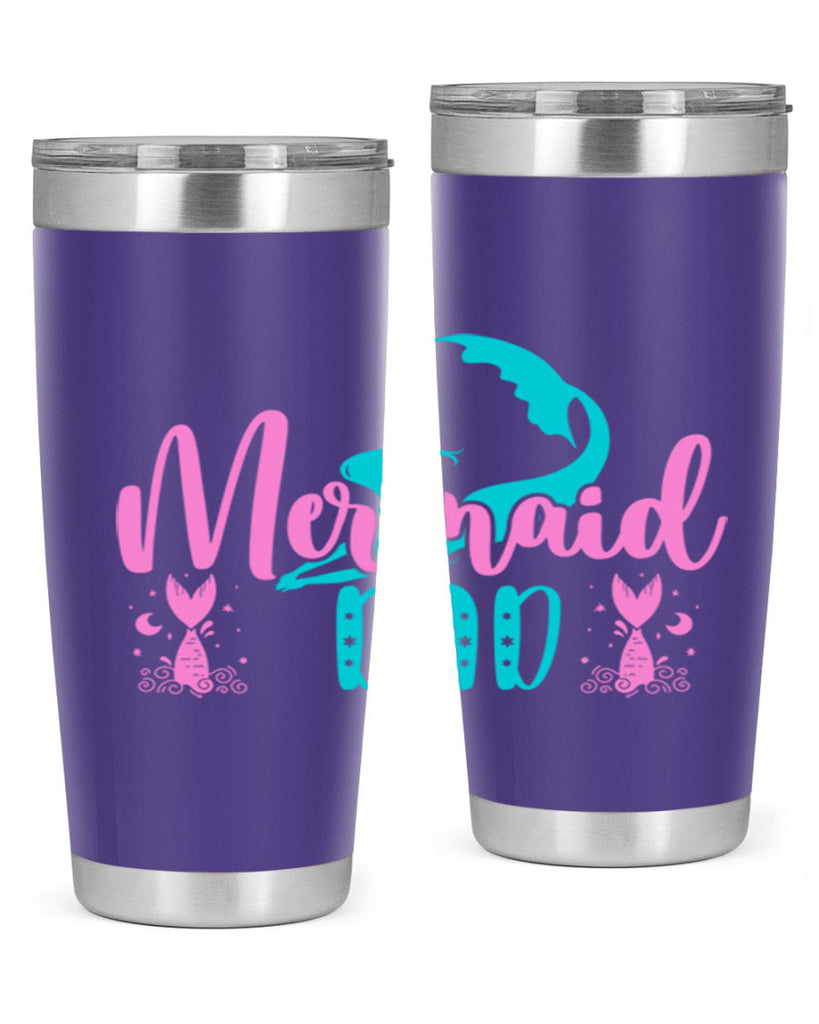 Mermaid Dad 356#- mermaid- Tumbler
