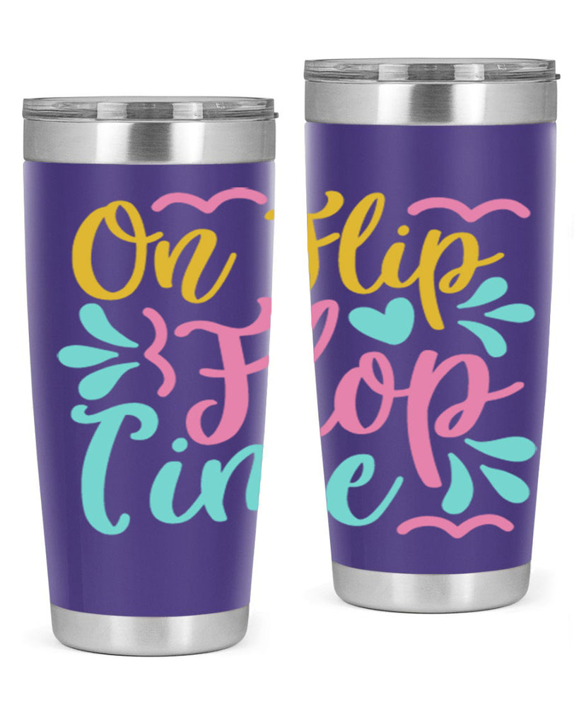 ON FLIP FLOP TIME Style 58#- summer- Tumbler