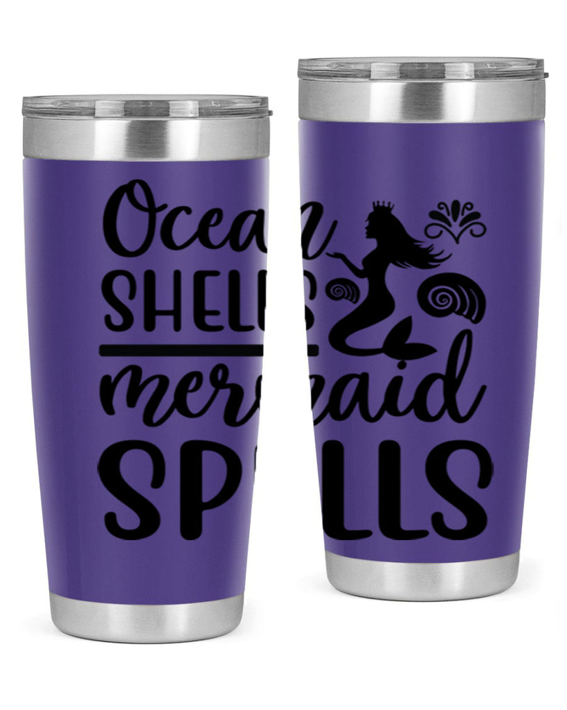 Ocean shells mermaid spells 522#- mermaid- Tumbler