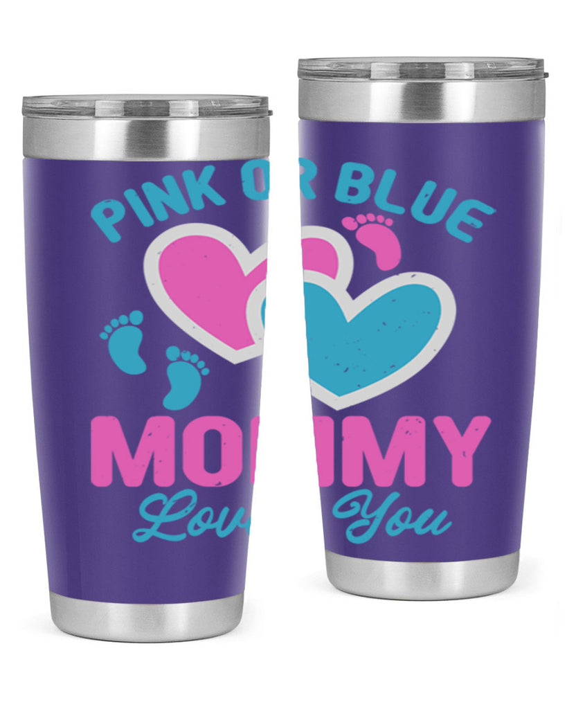Pink or blue mommy loves you Style 180#- baby- tumbler
