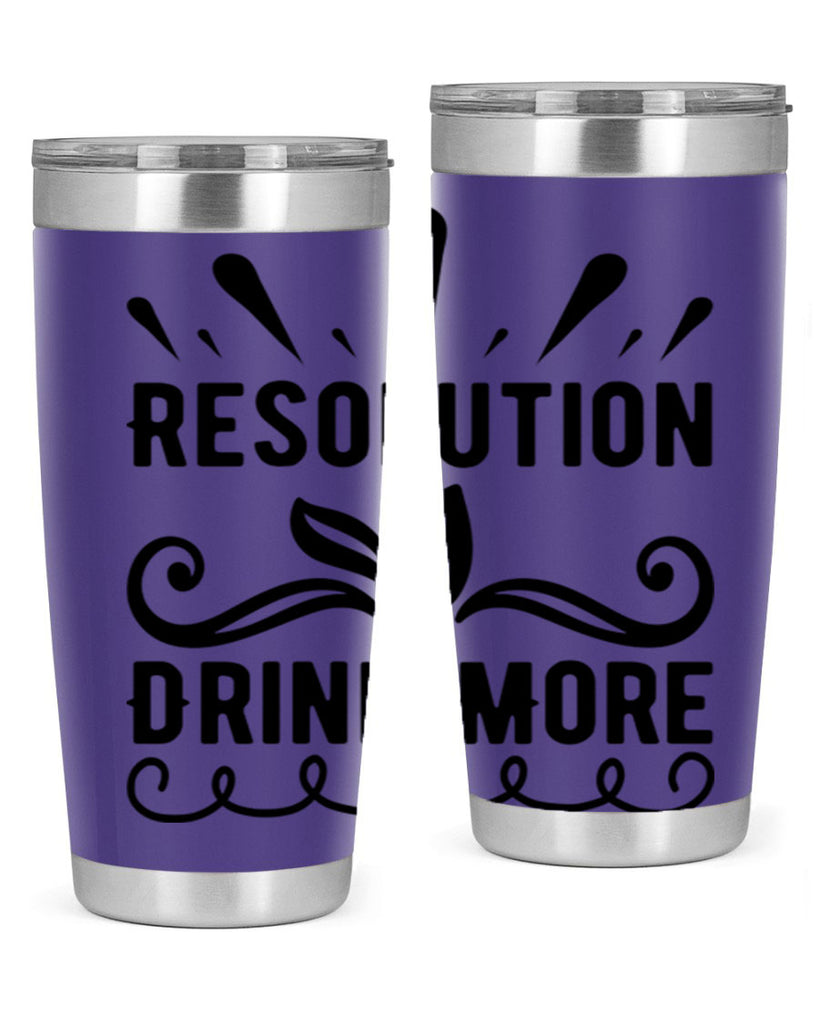 Resolution Drink More 348#- winter- Tumbler