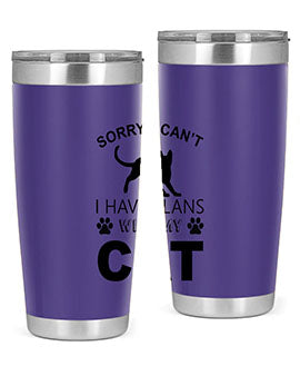 Sorry I Cant Style 116#- cat- Tumbler