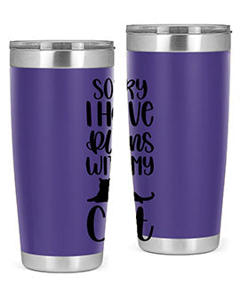 Sorry I Have Plans Style 105#- cat- Tumbler