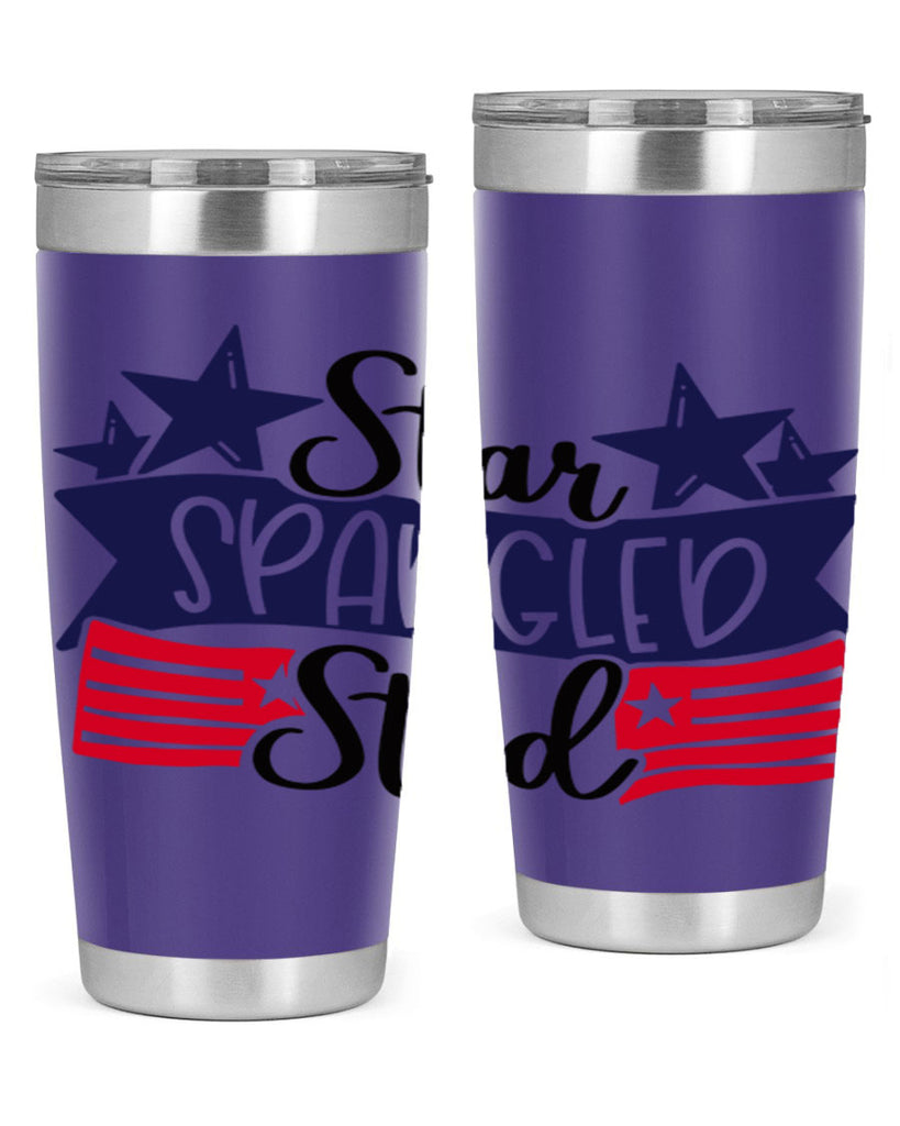 Star Spangled Stud Style 173#- Fourt Of July- Tumbler