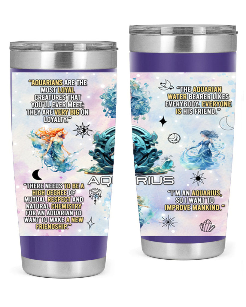 StraightAquarius 468#- zodiac- Tumbler