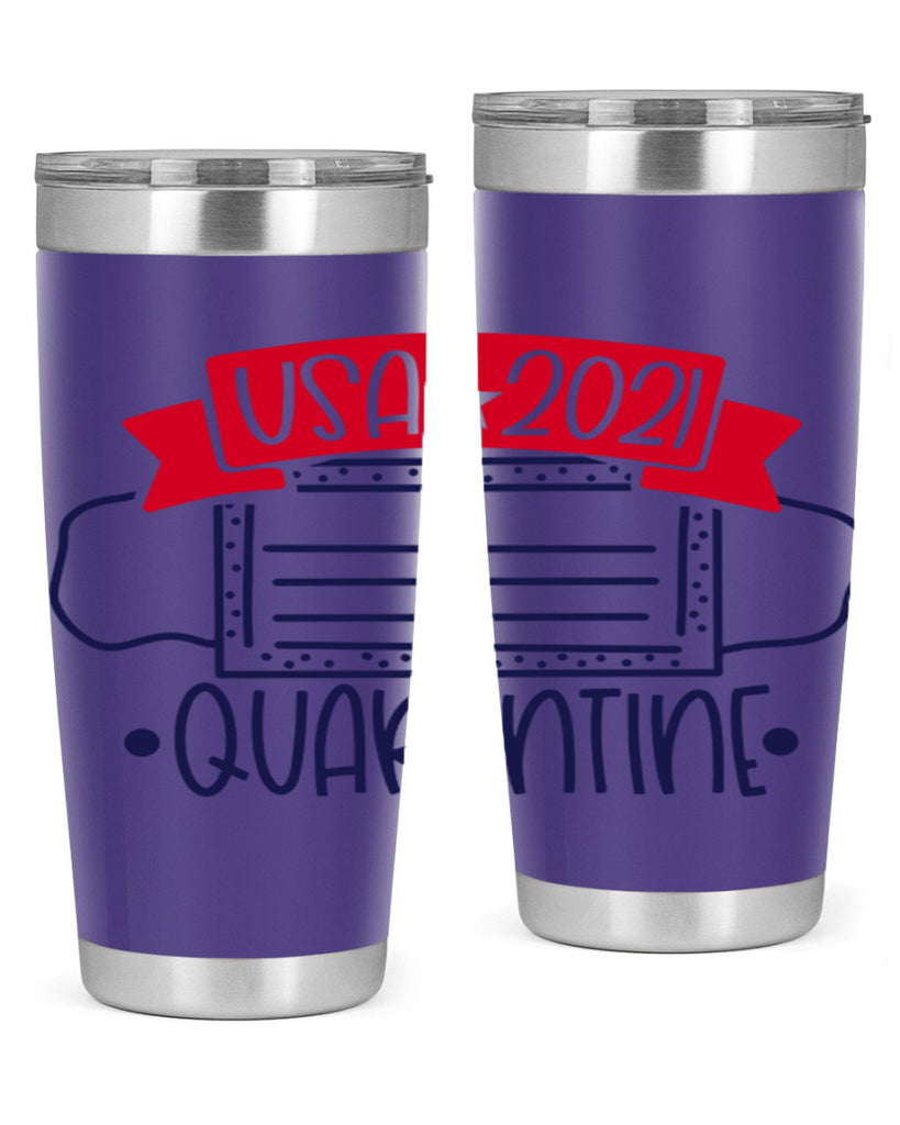 USA Quarentine Style 183#- Fourt Of July- Tumbler