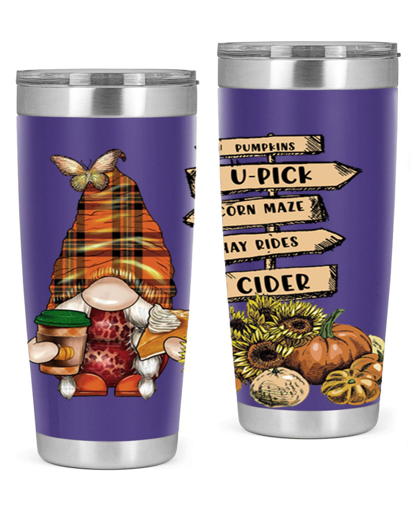 VintageFallGnome 625#- fall- Tumbler