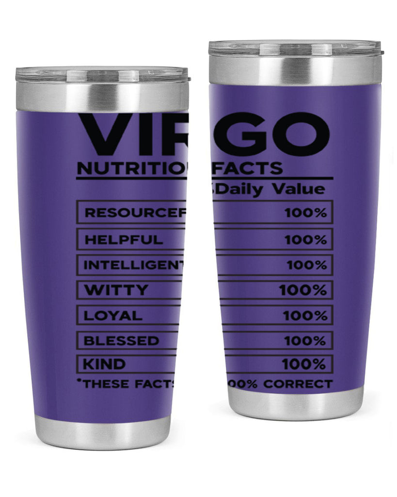 Virgo Nutrition Facts 530#- zodiac- Tumbler