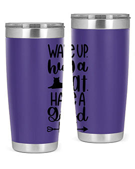 Wake Up Hug A Cat Style 108#- cat- Tumbler