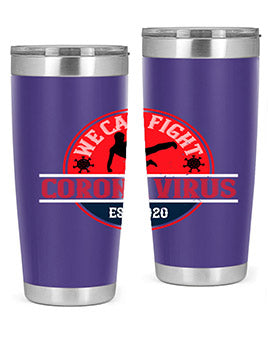 We Can Fight Corona Virus Est Style 11#- corona virus- Tumbler