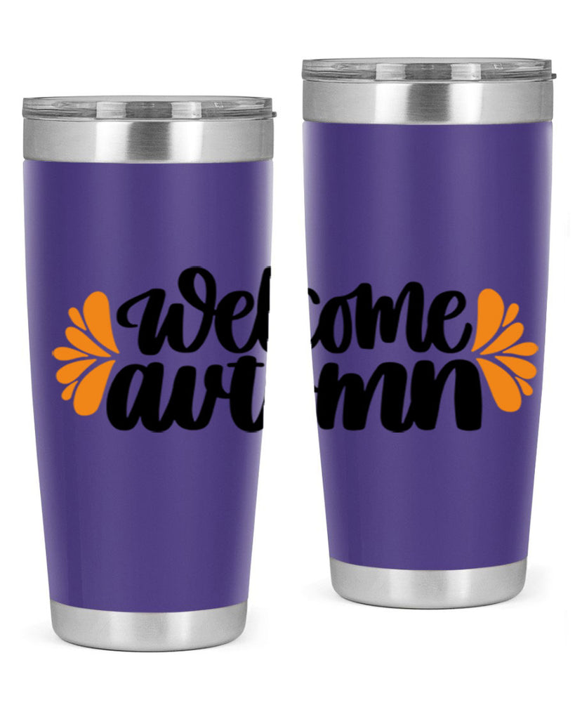 Welcome Autumn 513#- fall- Tumbler