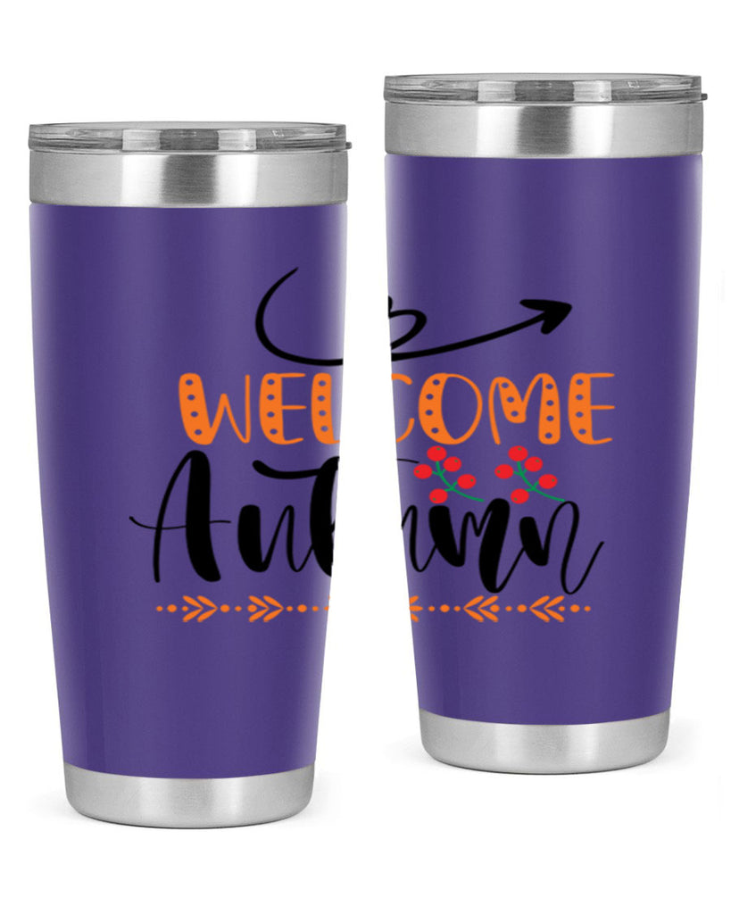 Welcome Autumn 628#- fall- Tumbler