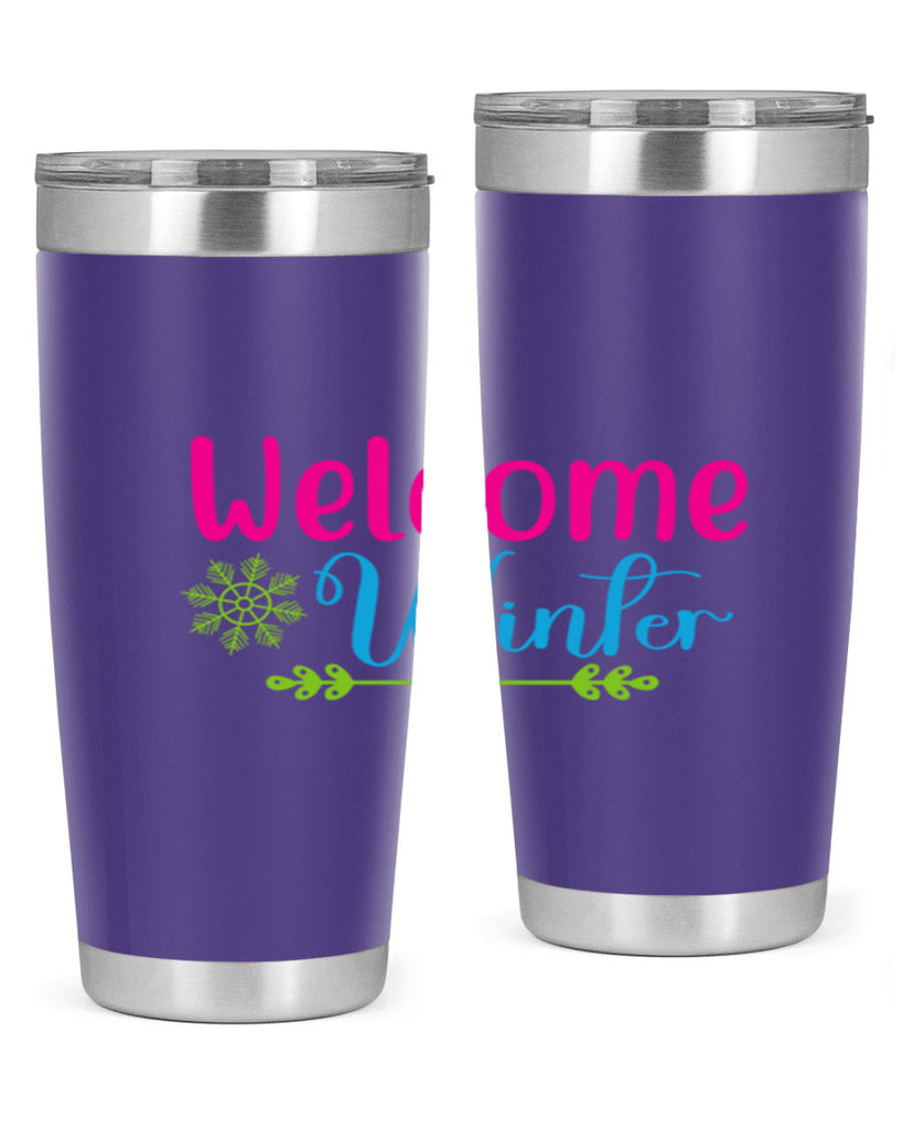 Welcome Winter 473#- winter- Tumbler