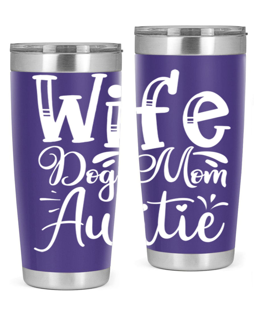 Wife Dog Mom Auntie Style 7#- aunt- Tumbler