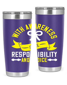 With awareness come responsibility and choice Style 5#- self awareness- Tumbler