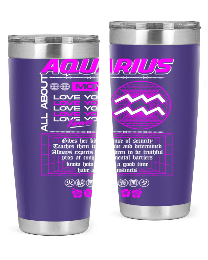 aquarius 86#- zodiac- Tumbler