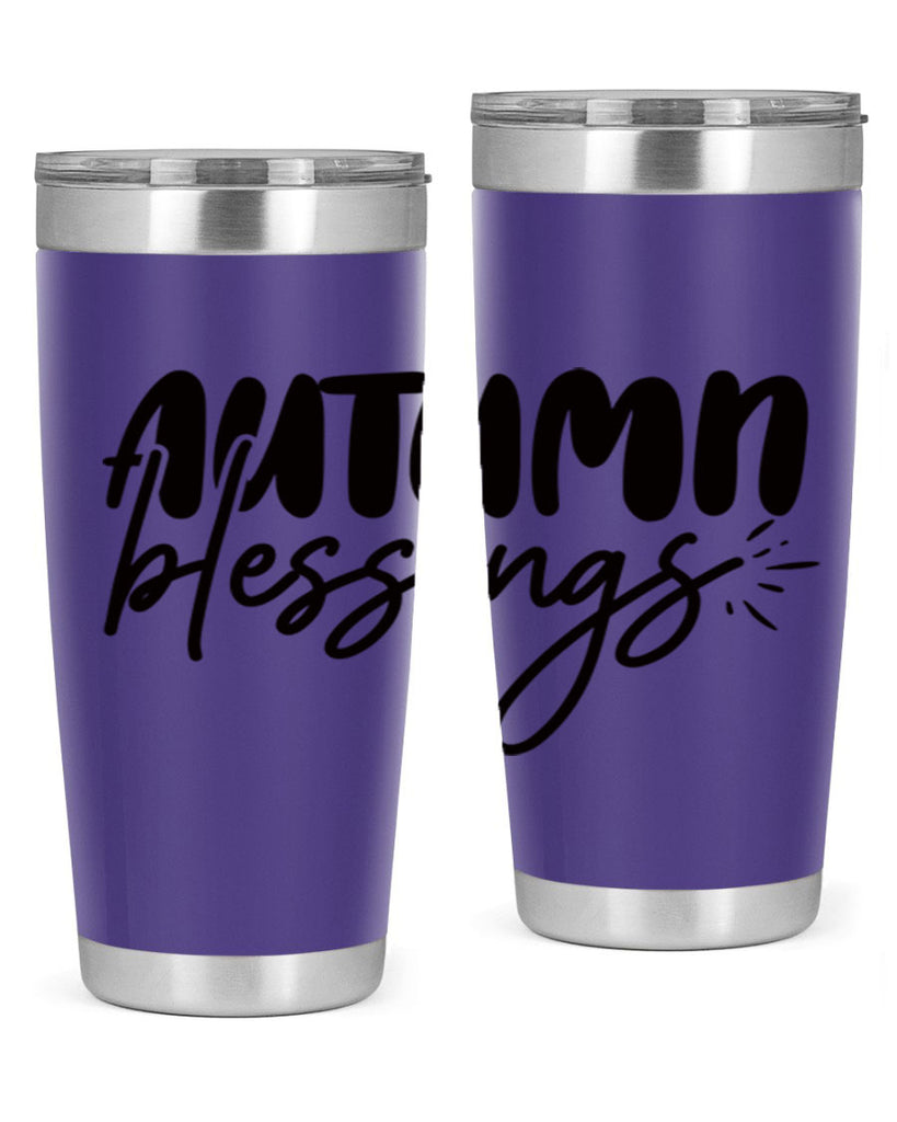 autumn blessings 65#- thanksgiving- Tumbler
