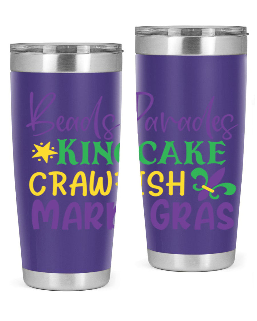 beads parades kingcake crawfish mardi gras 85#- mardi gras- Tumbler