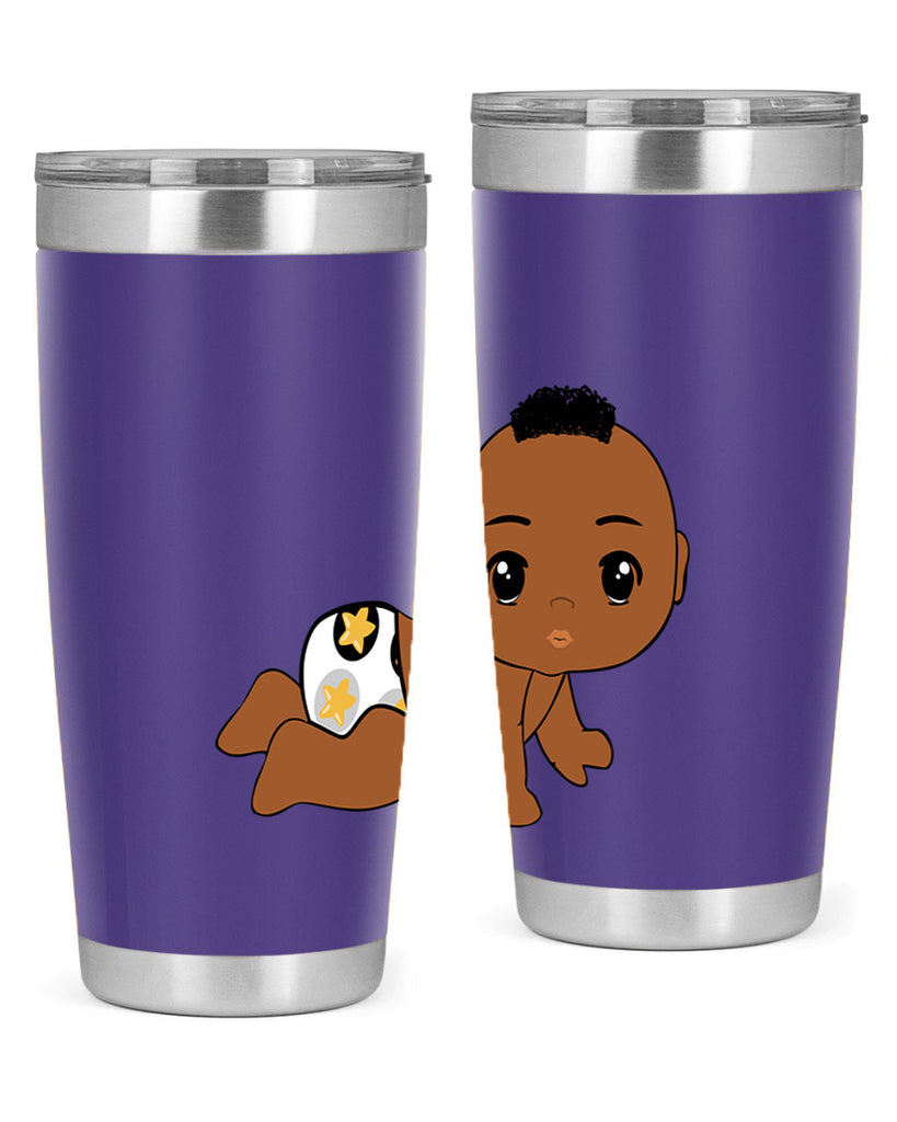 black baby boy 6#- black men - boys- tumbler