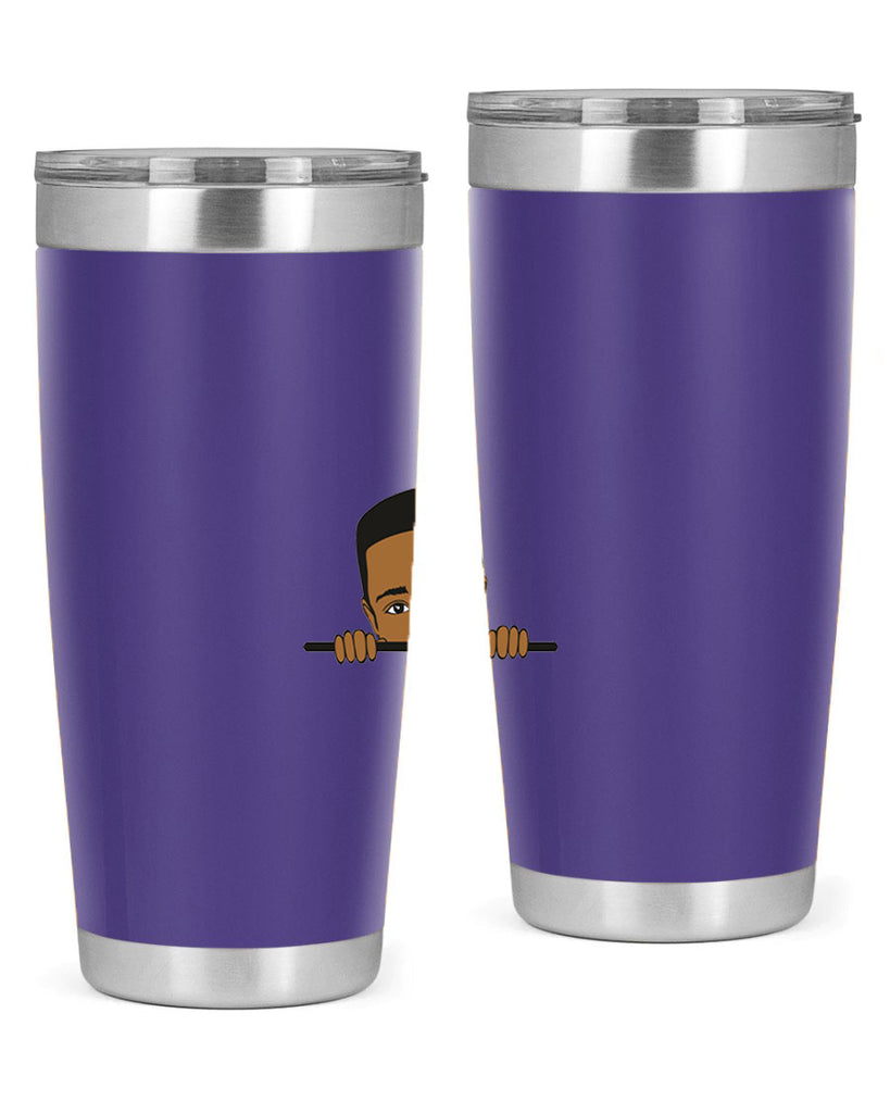 black boy 5#- black men - boys- tumbler
