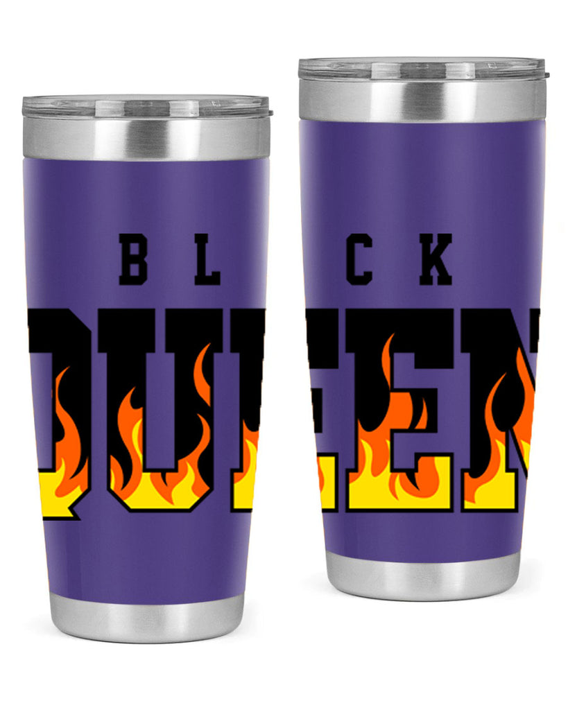 black queen flames 220#- black words phrases- Cotton Tank
