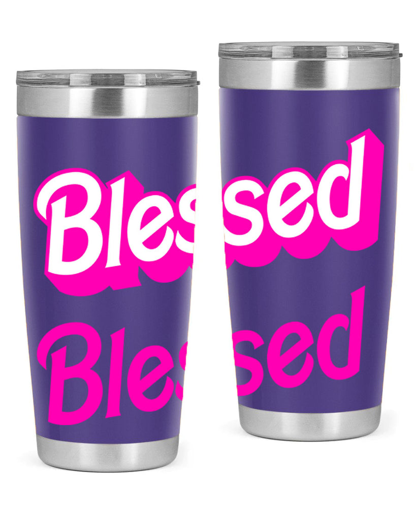 blessed barbie 193#- black words phrases- Cotton Tank