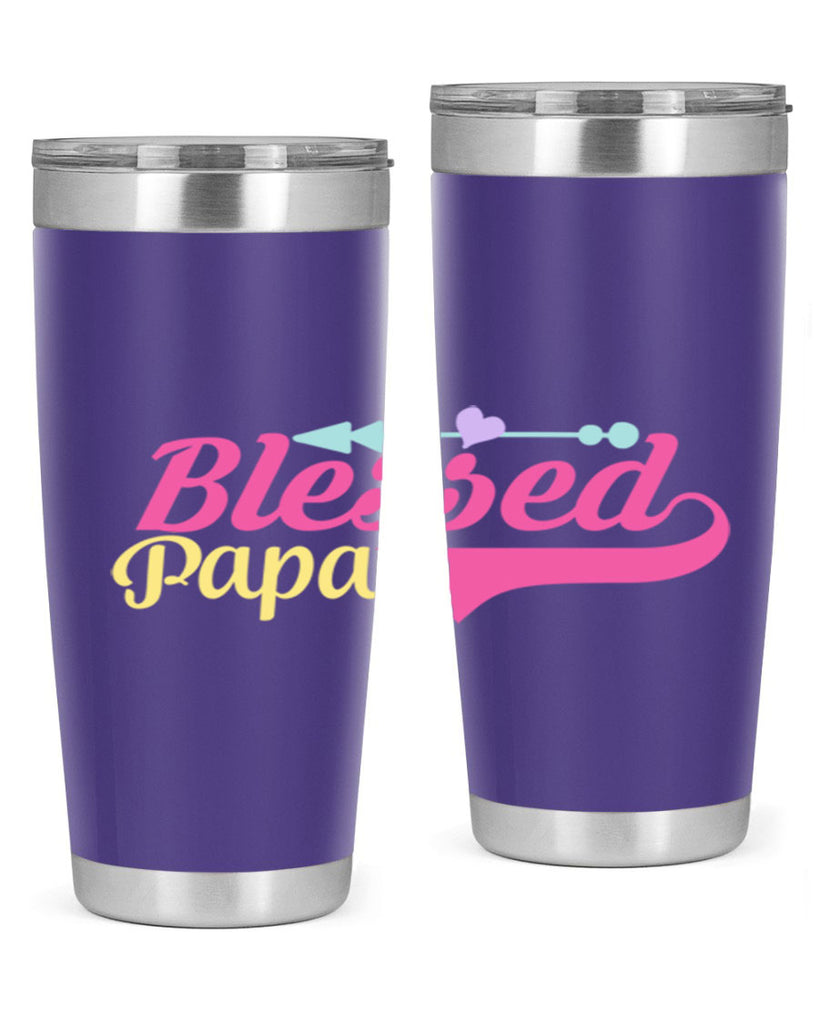 blessed papa 73#- grandpa - papa- Tumbler