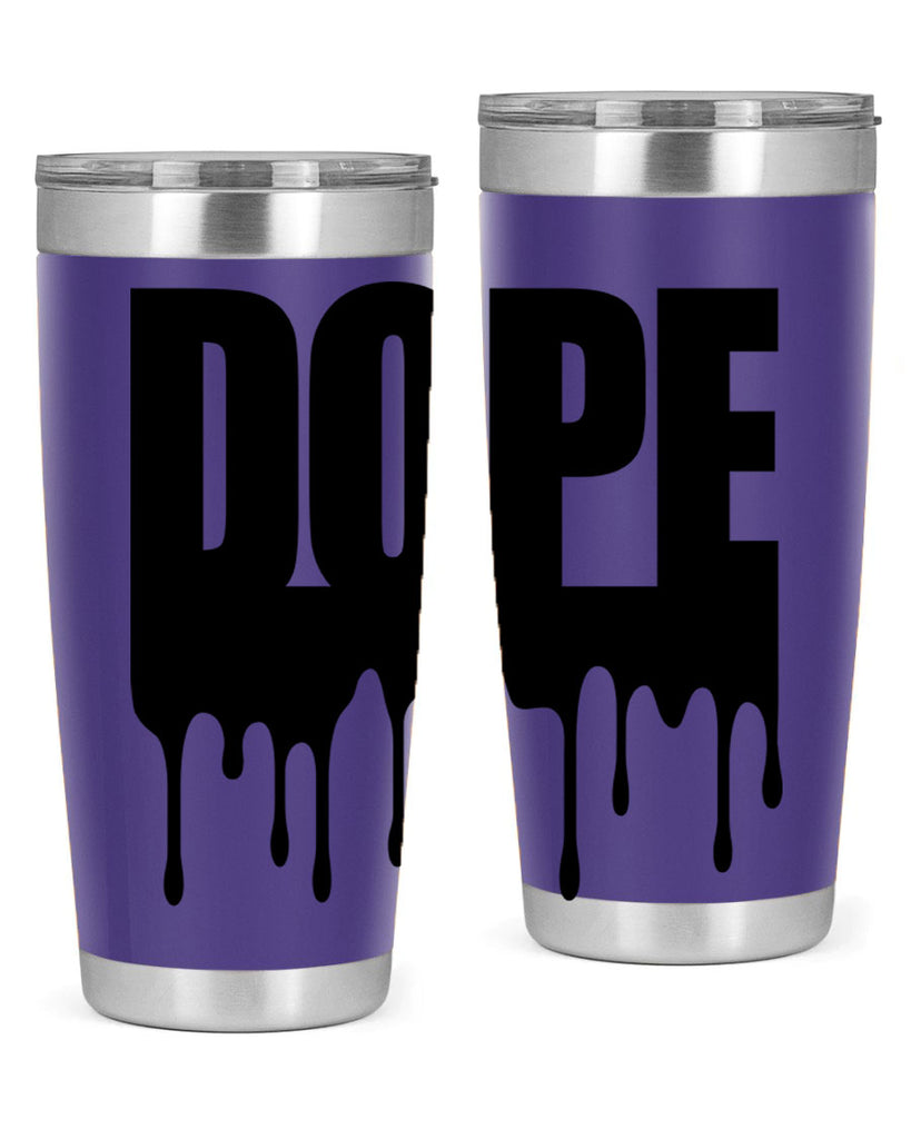 dope drip 166#- black words phrases- Cotton Tank