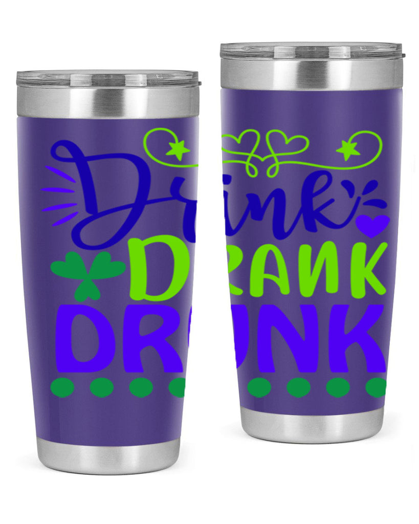 drink drank drunk 22#- mardi gras- Tumbler
