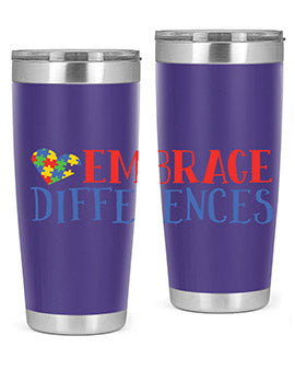 embrace differences Style 13#- autism- Tumbler