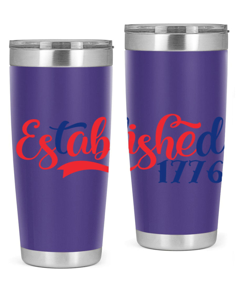 established Style 46#- Fourt Of July- Tumbler