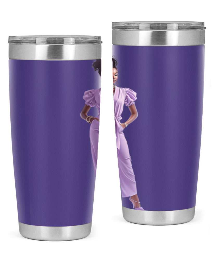 fashion girl in lavender 50#- fashion- Cotton Tank