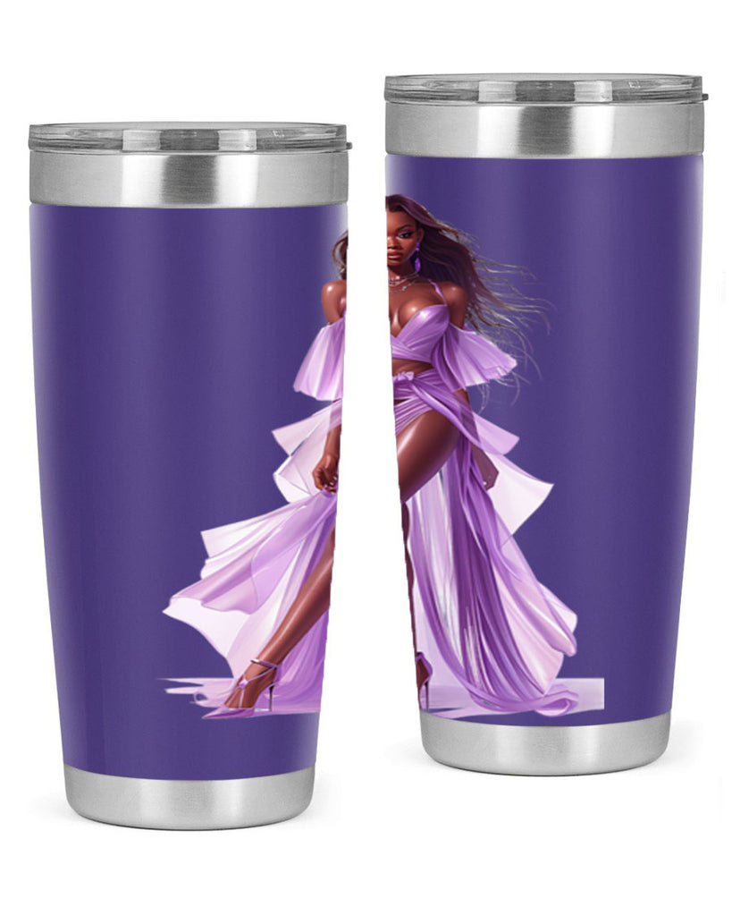 fashion girl in lavender 60#- fashion- Cotton Tank