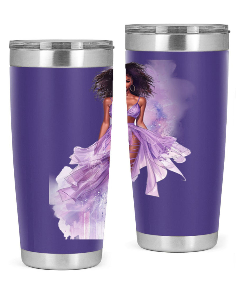 fashion girl in lavender 65#- fashion- Cotton Tank